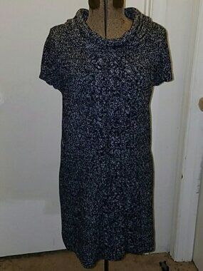 Style & co. Black/white sweater dress size M